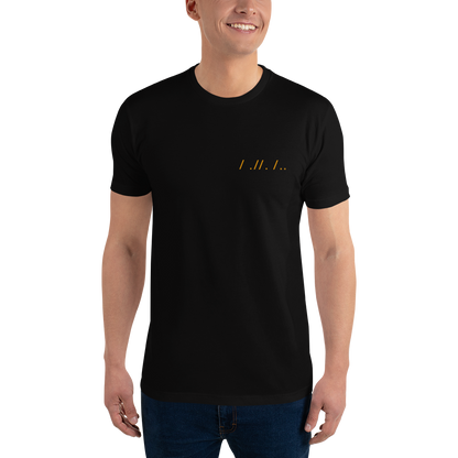 Men's Black & Gold Short Sleeve T-shirt