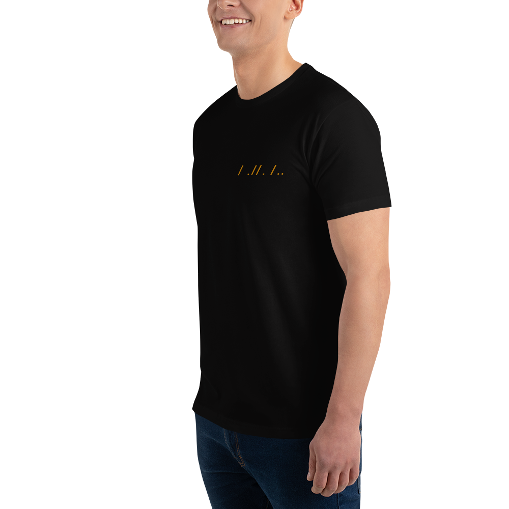 Men's Black & Gold Short Sleeve T-shirt